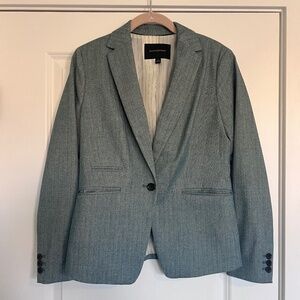 Banana Republic Teal Herringbone Blazer - Size 2